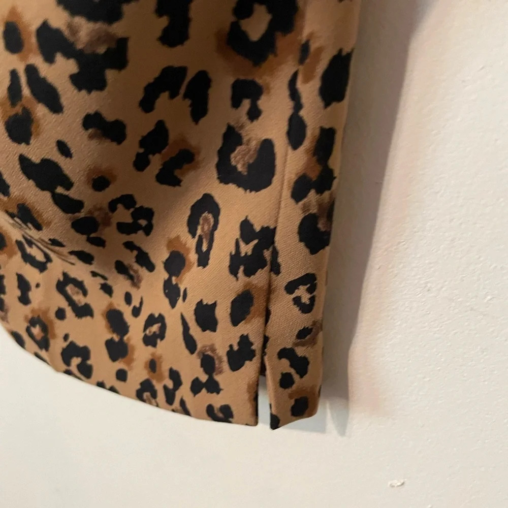 J Crew Jamie Pant Leopard Print Size 4 - Picture 11 of 13